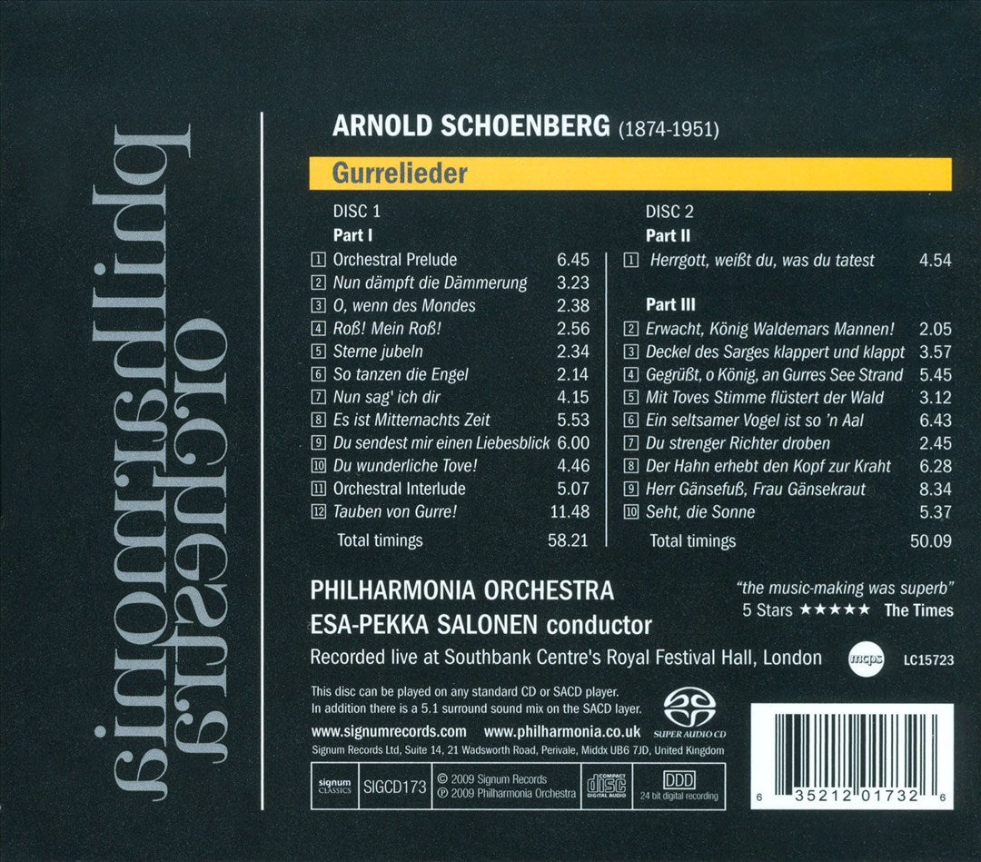 Arnold Schoenberg: Gurrelieder cover art