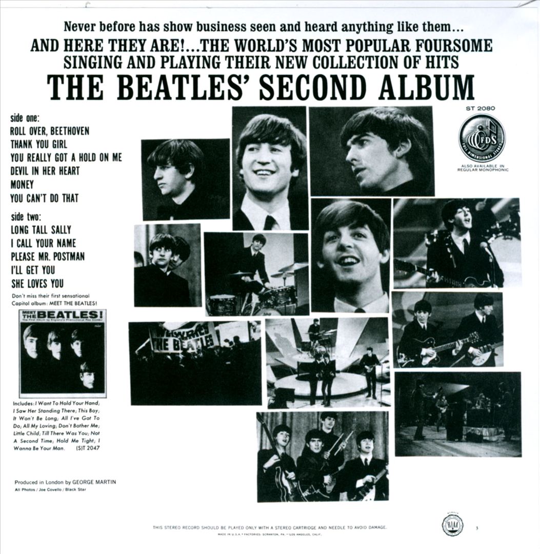 Beatles' Second Album cover art