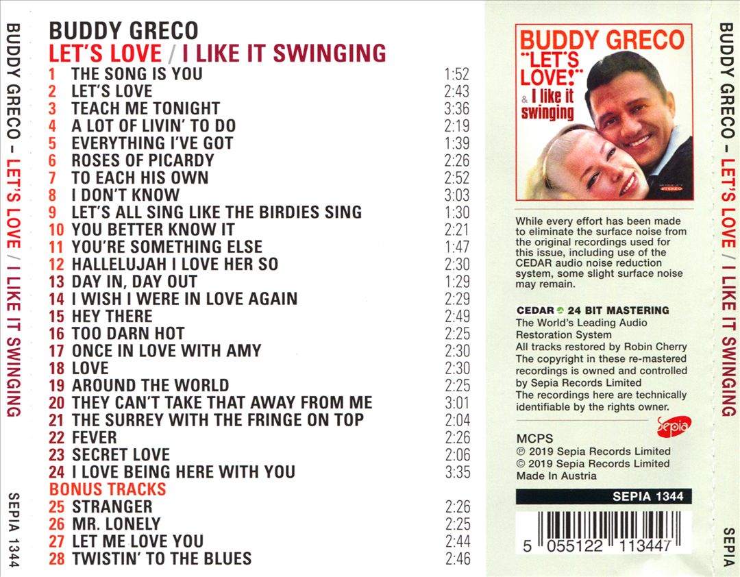 Let's Love/I Like It Swinging cover art