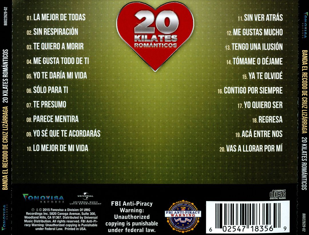 20 Kilates Románticos cover art