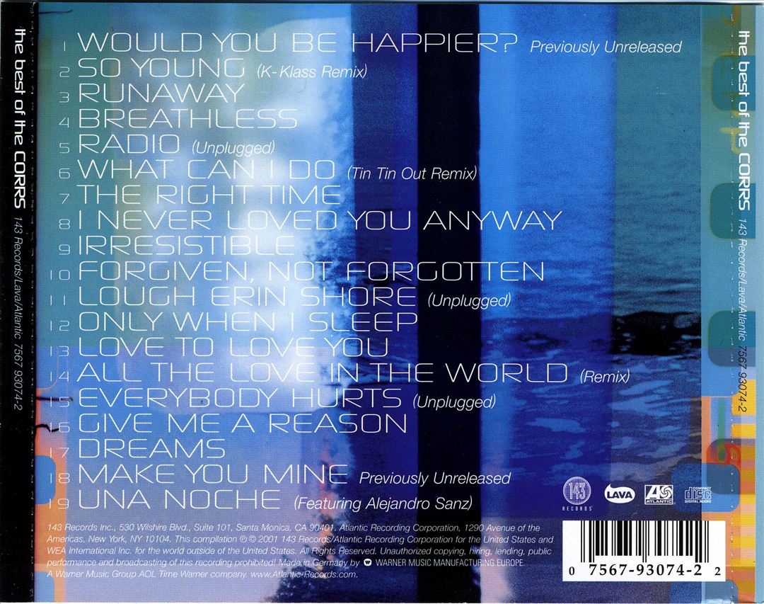 The Best of the Corrs [Germany Bonus Track] cover art