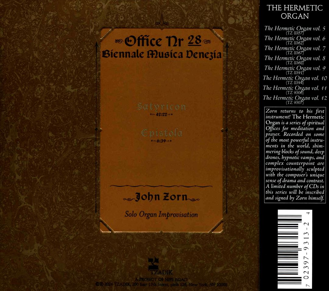 Hermetic Organ, Vol. 13  cover art
