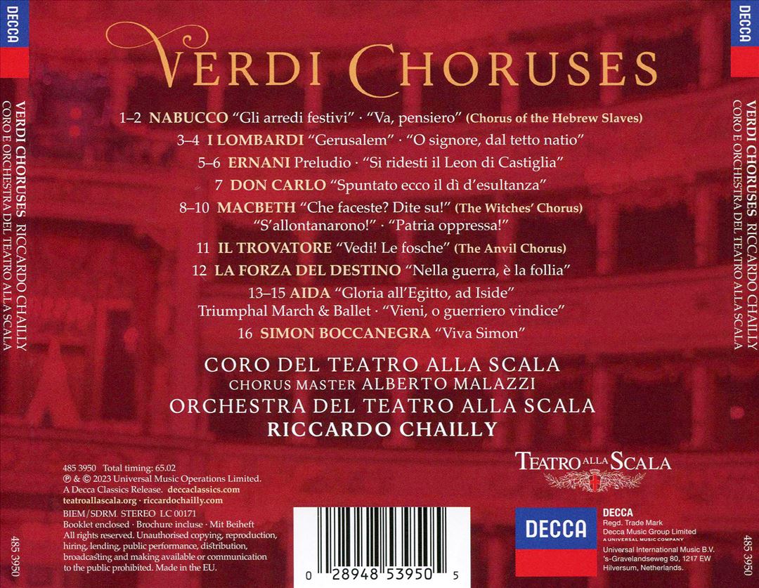 Verdi Choruses cover art