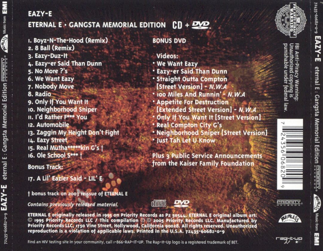 Eternal E [Gangsta Memorial Edition] cover art