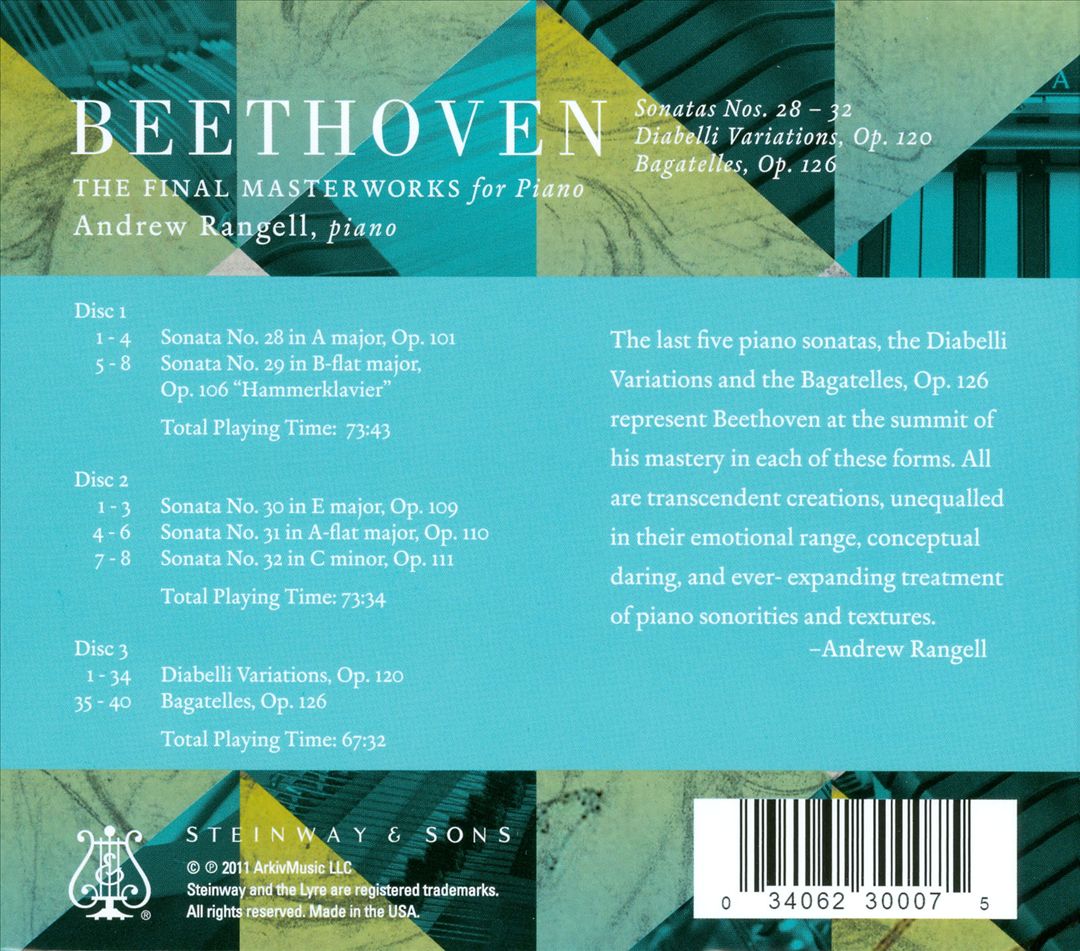Beethoven: The Final Masterworks for Piano cover art