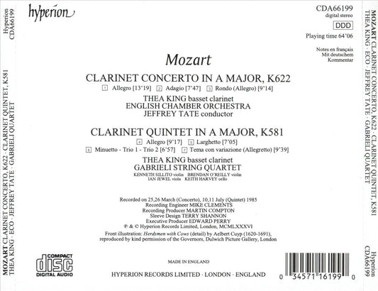 Mozart: Clarinet Concerto cover art