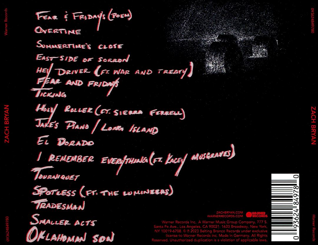 Zach Bryan cover art