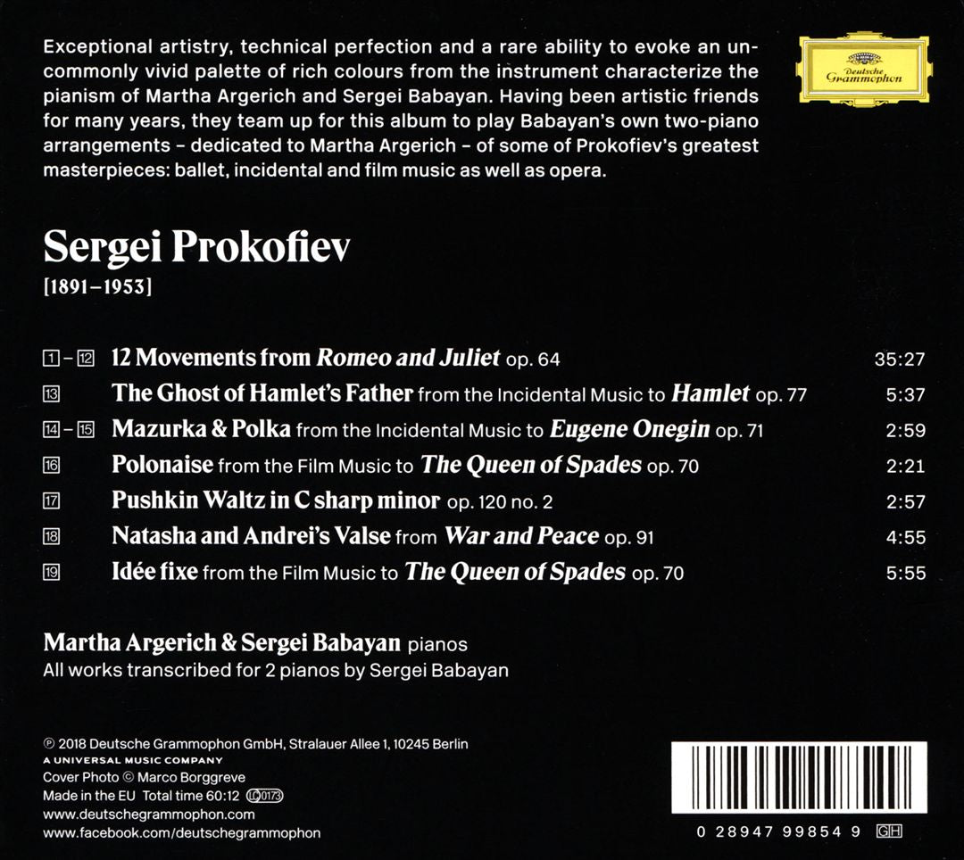 Prokofiev for Two cover art