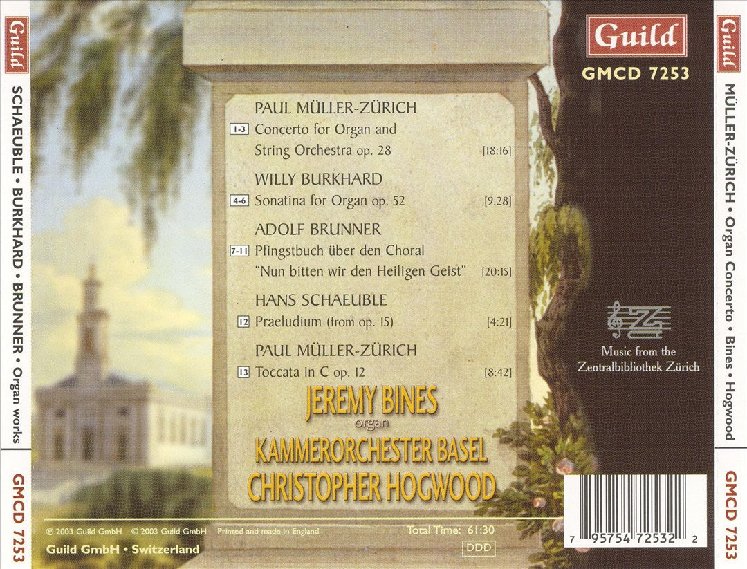 Müller-Zürich: Concerto for Organ & String Orchestra cover art