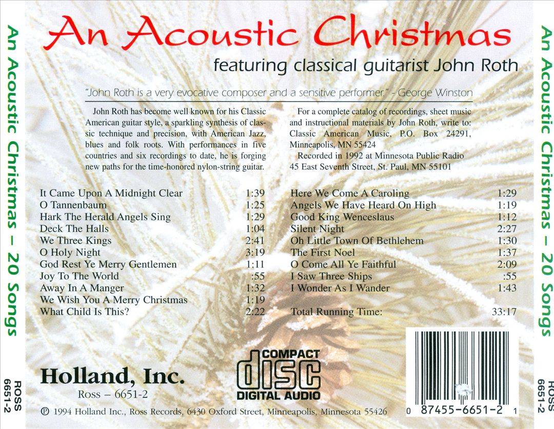 Acoustic Christmas [Ross] cover art