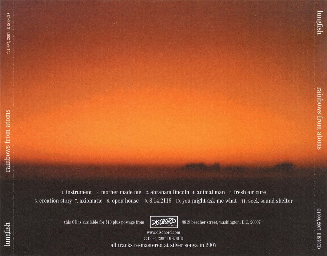 Rainbows from Atoms cover art