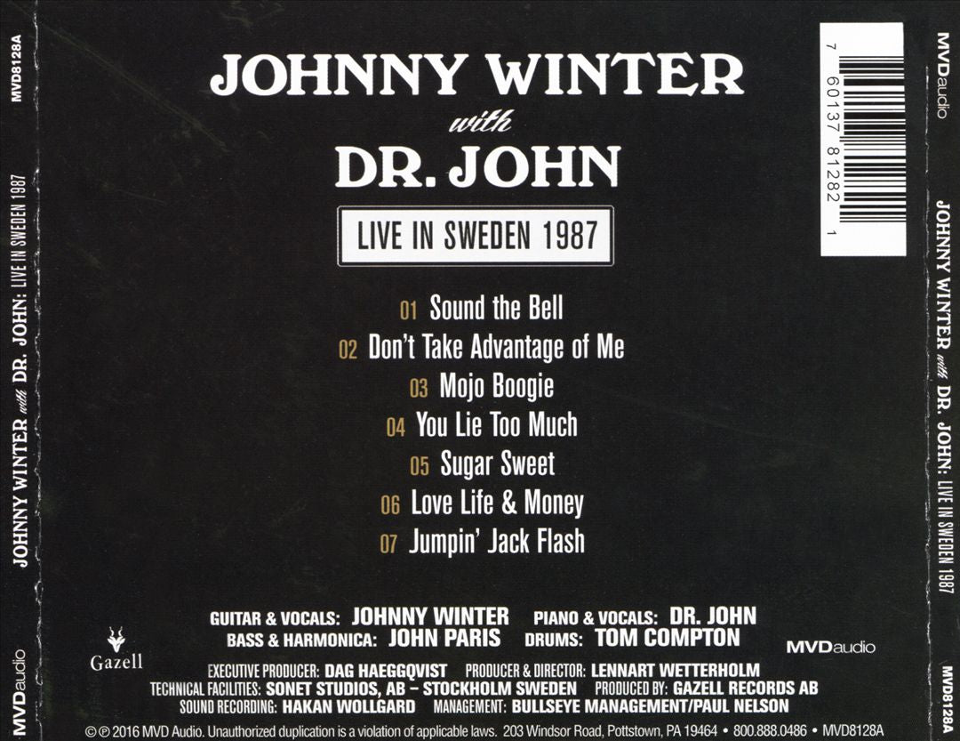 Live in Sweden 1987 cover art