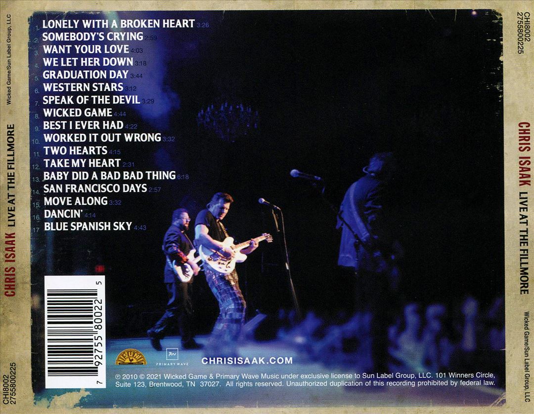 Live at the Fillmore cover art