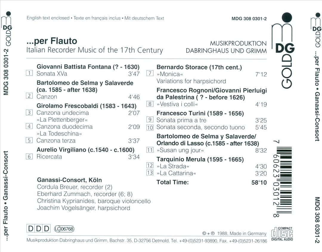 ... per Flauto cover art