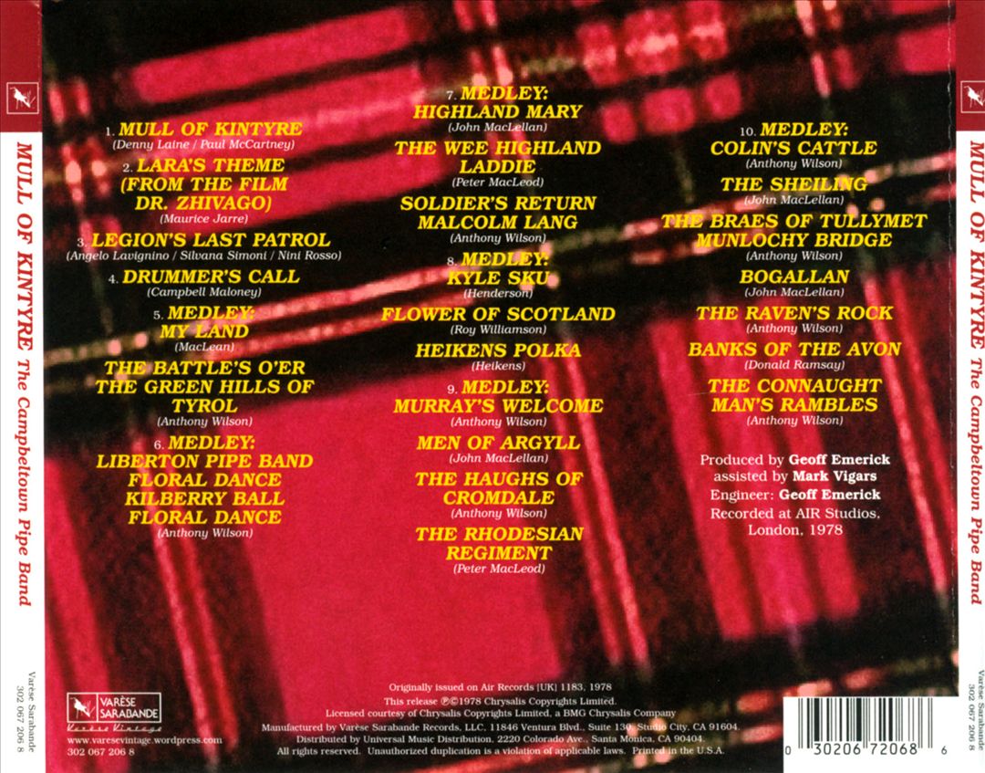 Mull of Kintyre cover art