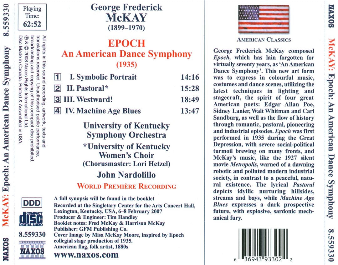 George Frederick McKay: Epoch - An American Dance Symphony cover art