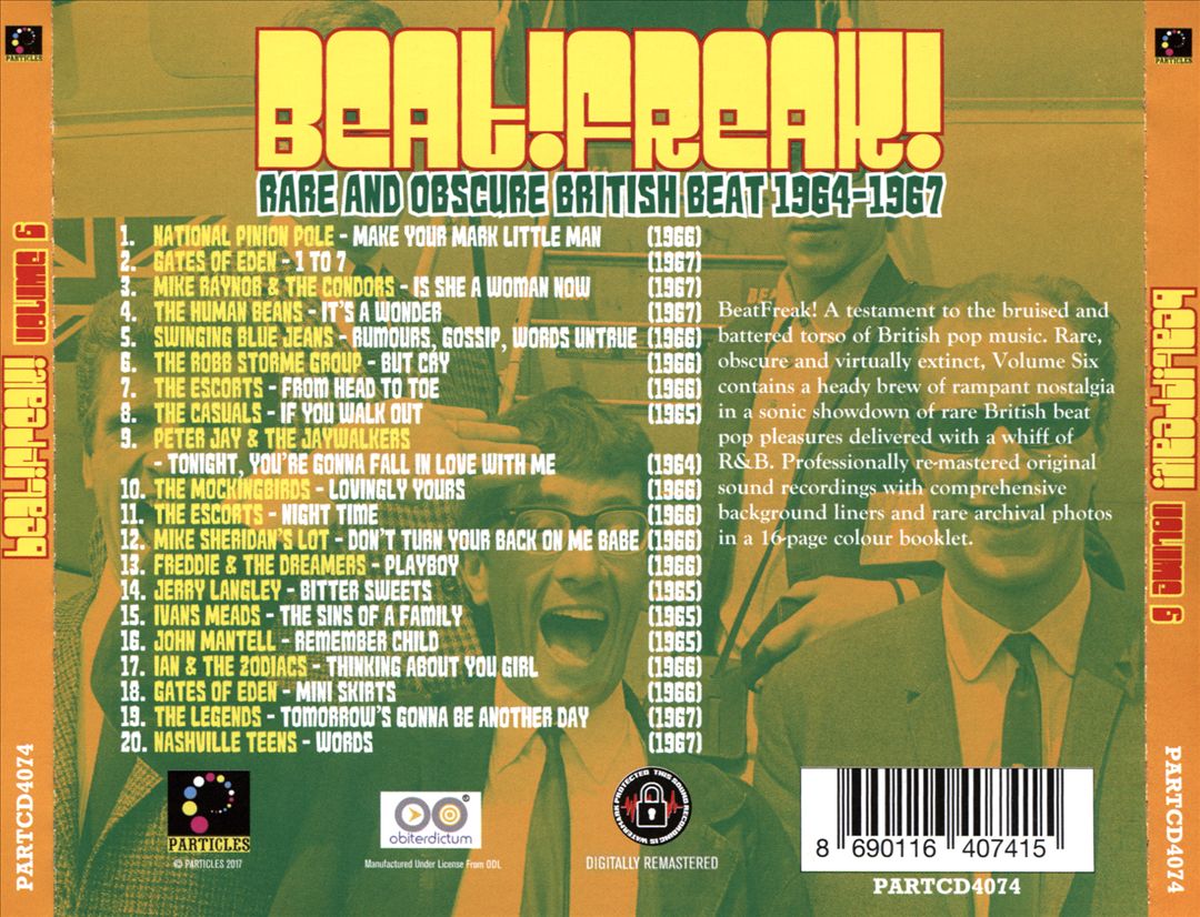 BeatFreak!, Vol. 6: Rare and Obscure British Beat 1964-1967 cover art
