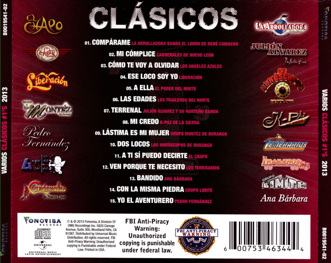 Clásicos #1's: 2013 cover art