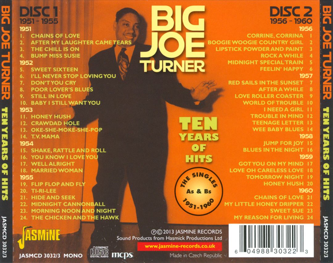 Ten Years of Hits: The Singles A's & B's 1951-1960 cover art