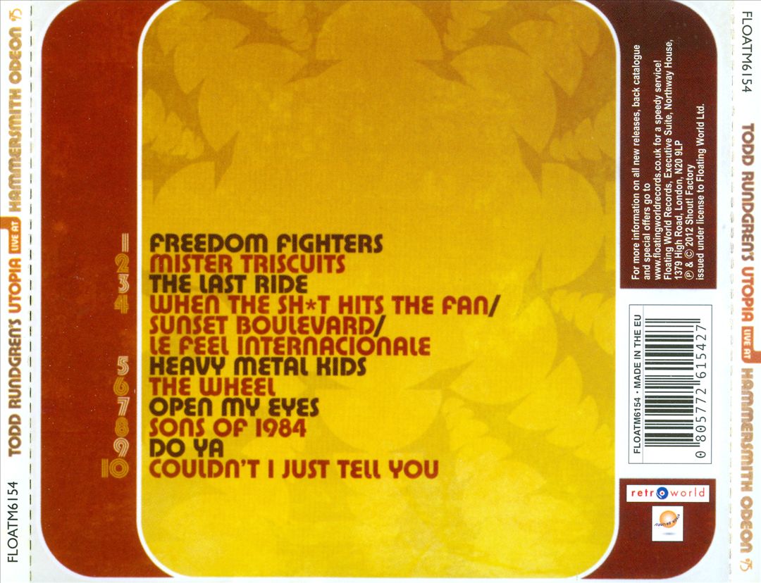 Live at Hammersmith Odeon '75 cover art