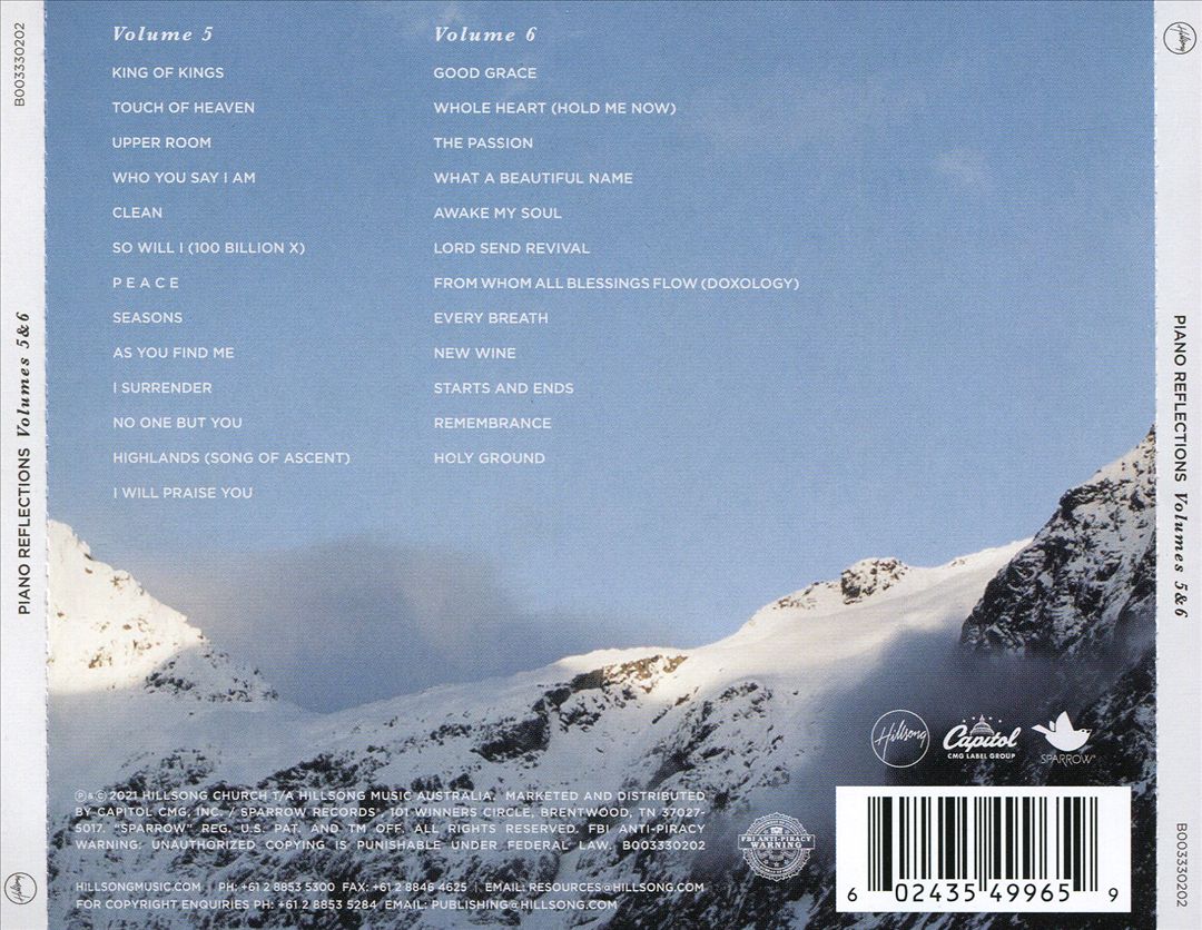 Piano Reflections, Vols. 5-6 cover art