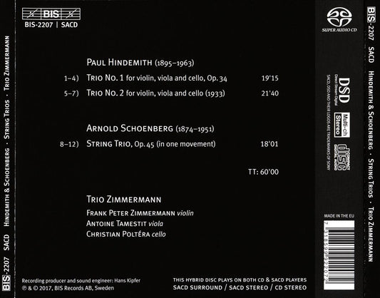 Hindemith, Schoenberg cover art
