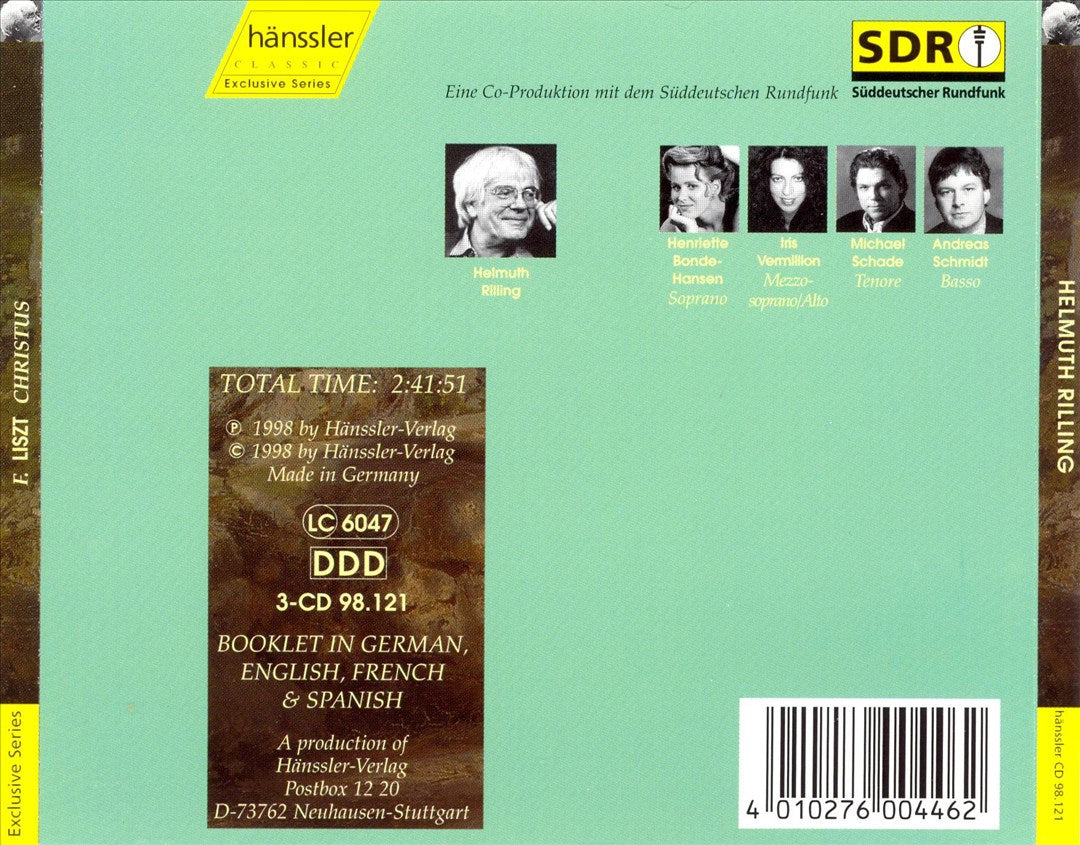 Liszt: Christus cover art