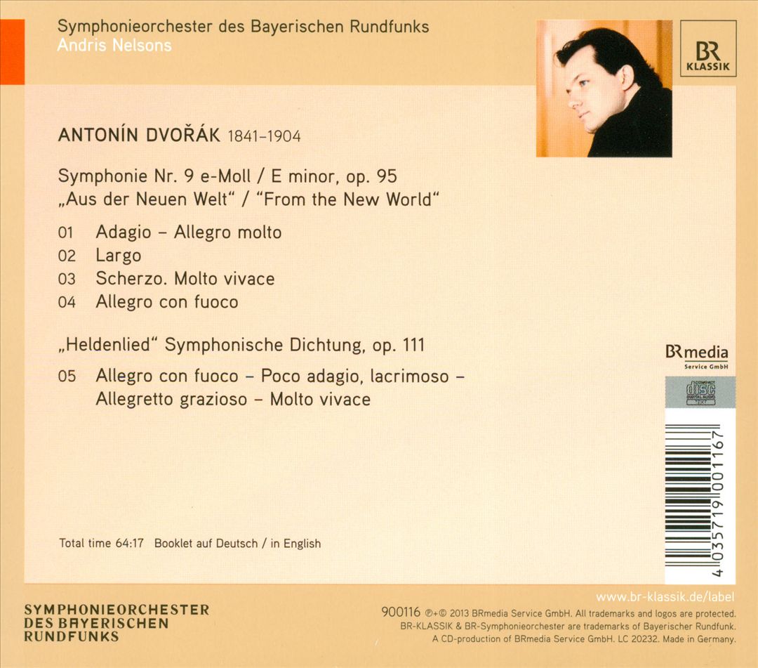 Dvorak: Symphony No. 9; Heldenlied cover art