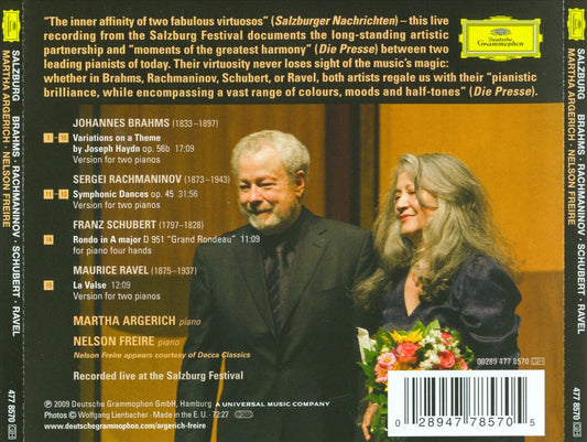 Martha Argerich & Nelson Freire in Salzburg cover art