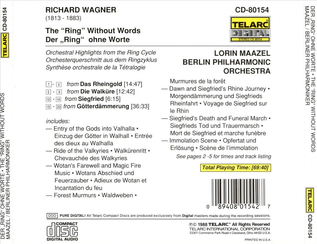 Wagner: The "Ring" Without Words cover art