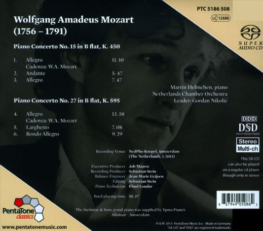 Mozart: Piano Concertos Nos. 15 & 27 cover art