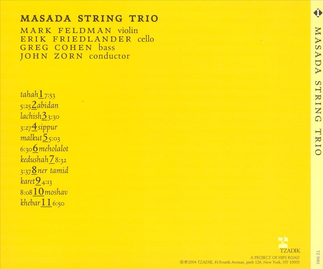 Masada String Trio: 50th Birthday Celebration, Vol. 1 cover art