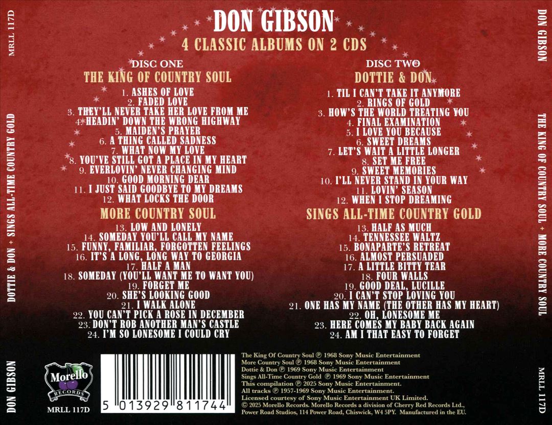 King of Country Soul/More Country Soul/Dottie & Don/Sings All-Time Country Gold cover art