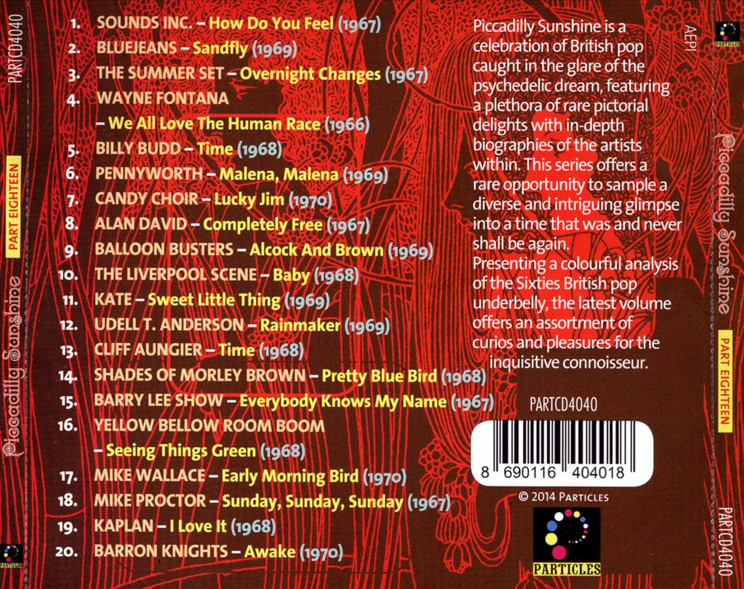Piccadilly Sunshine, Pt. 18: British Pop Psych And Other Flavours 1966-1970 cover art