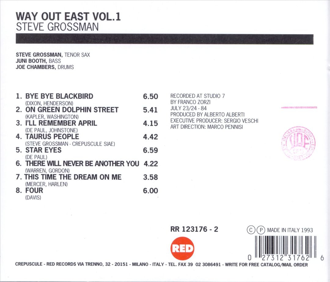 Way Out East, Vol. 1 cover art
