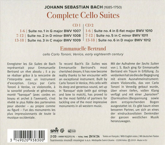 Johann Sebastian Bach: Complete Cello Suites cover art
