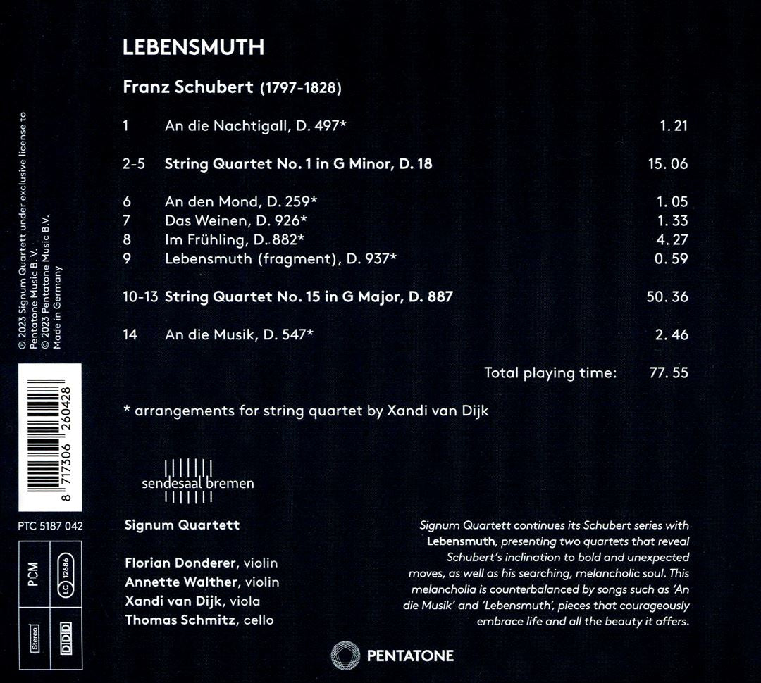 Schubert: Lebensmuth cover art