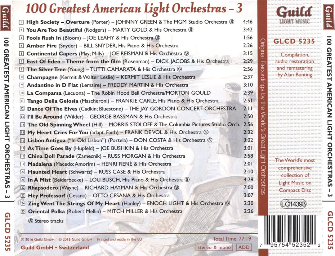 Golden Age of Light Music: 100 Greatest American Light Orchestras, Vol. 3 cover art