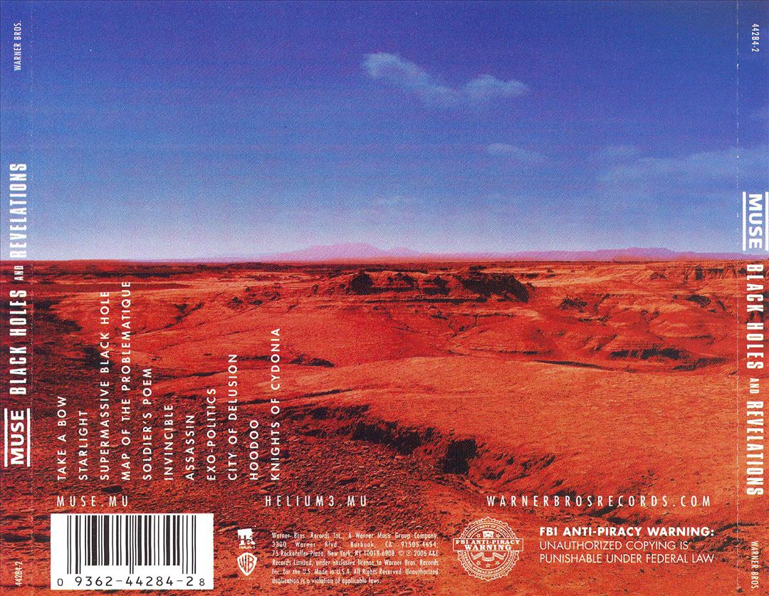 Black Holes & Revelations cover art