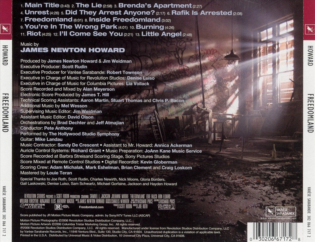Freedomland [Original Motion Picture Soundtrack] cover art