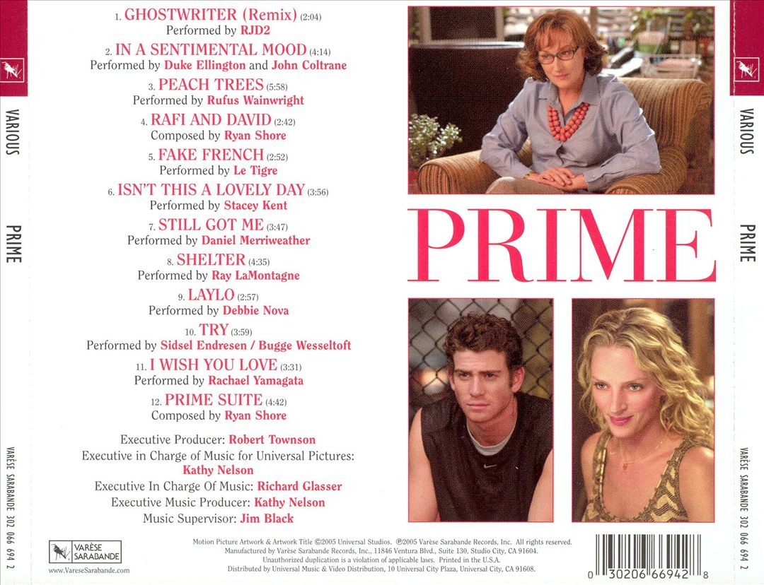 Prime [Original Motion Picture Soundtrack] cover art