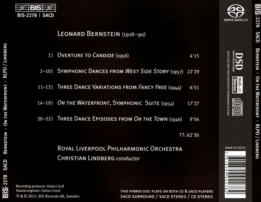 Bernstein: On the Waterfront cover art