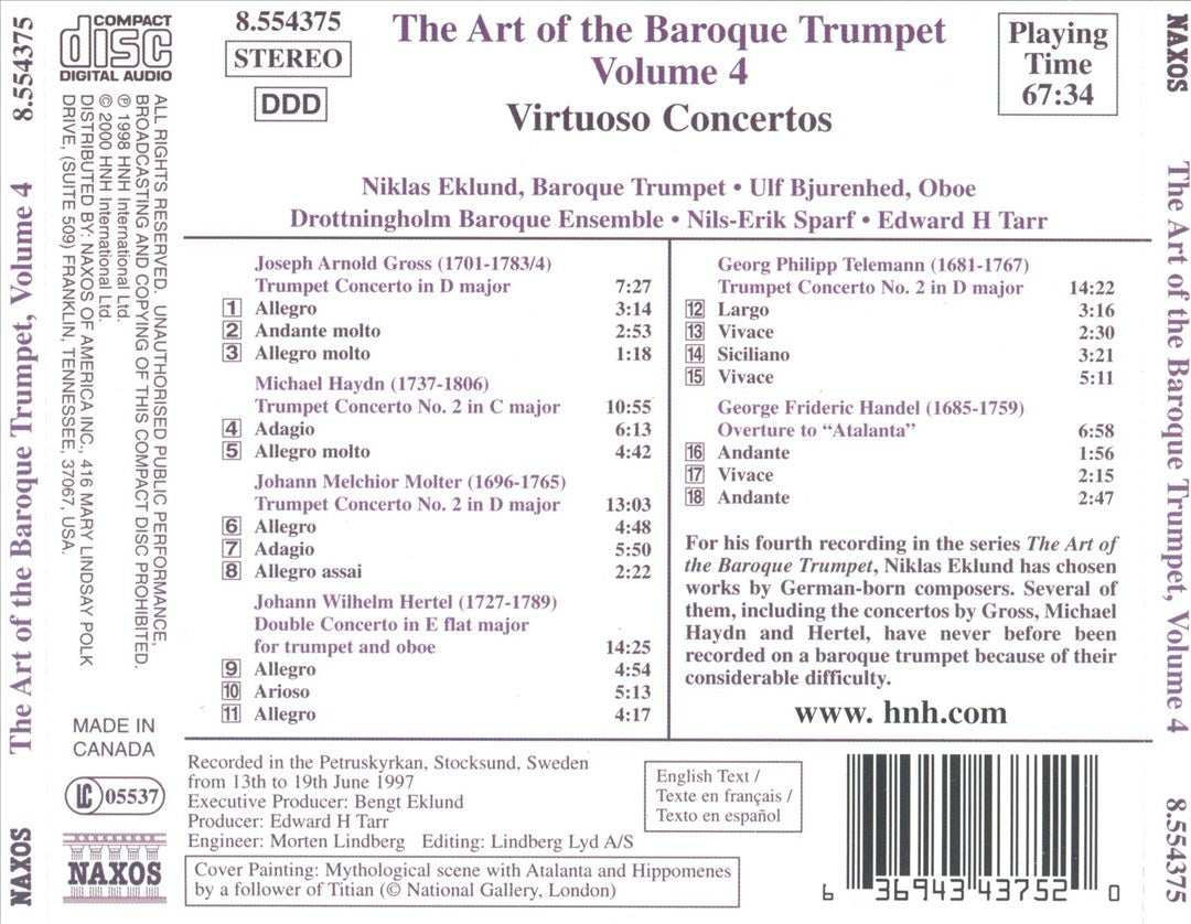 Art of Baroque Trumpet, Vol.4 cover art
