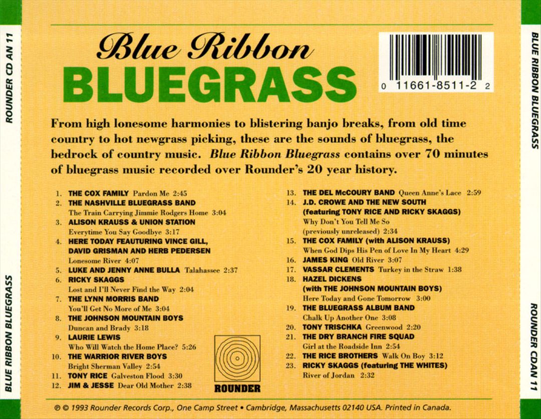 Blue Ribbon Bluegrass cover art