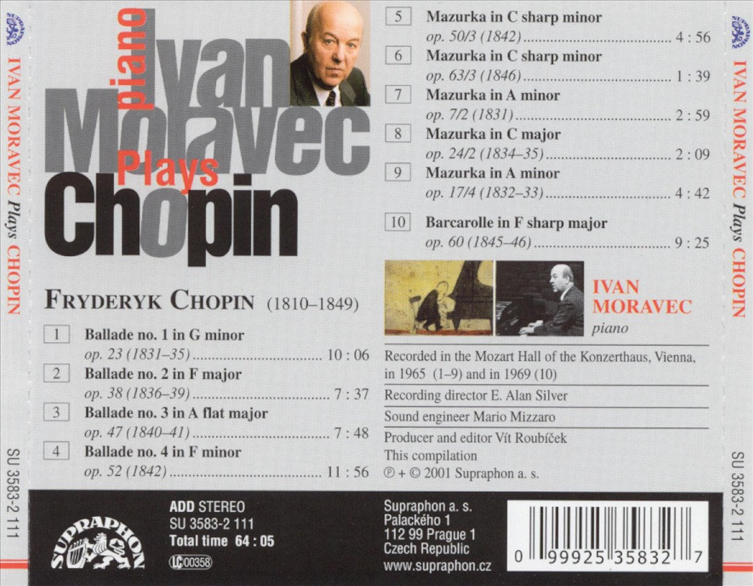 Ivan Moravec Plays Chopin cover art