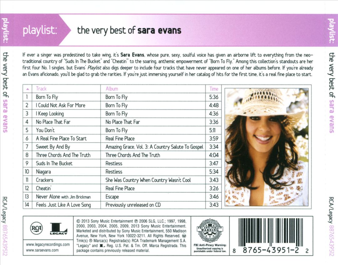Playlist: The Very Best of Sara Evans cover art