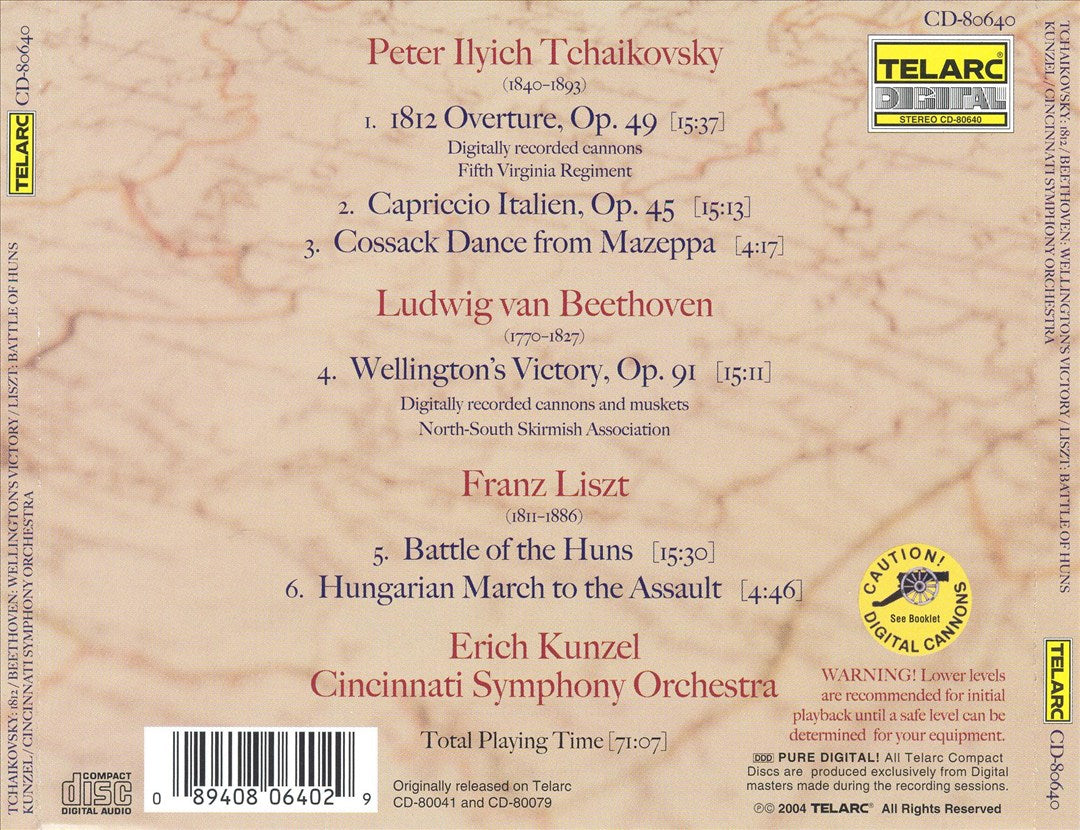 Tchaikovsky: 1812; Beethoven: Wellington's Victory cover art
