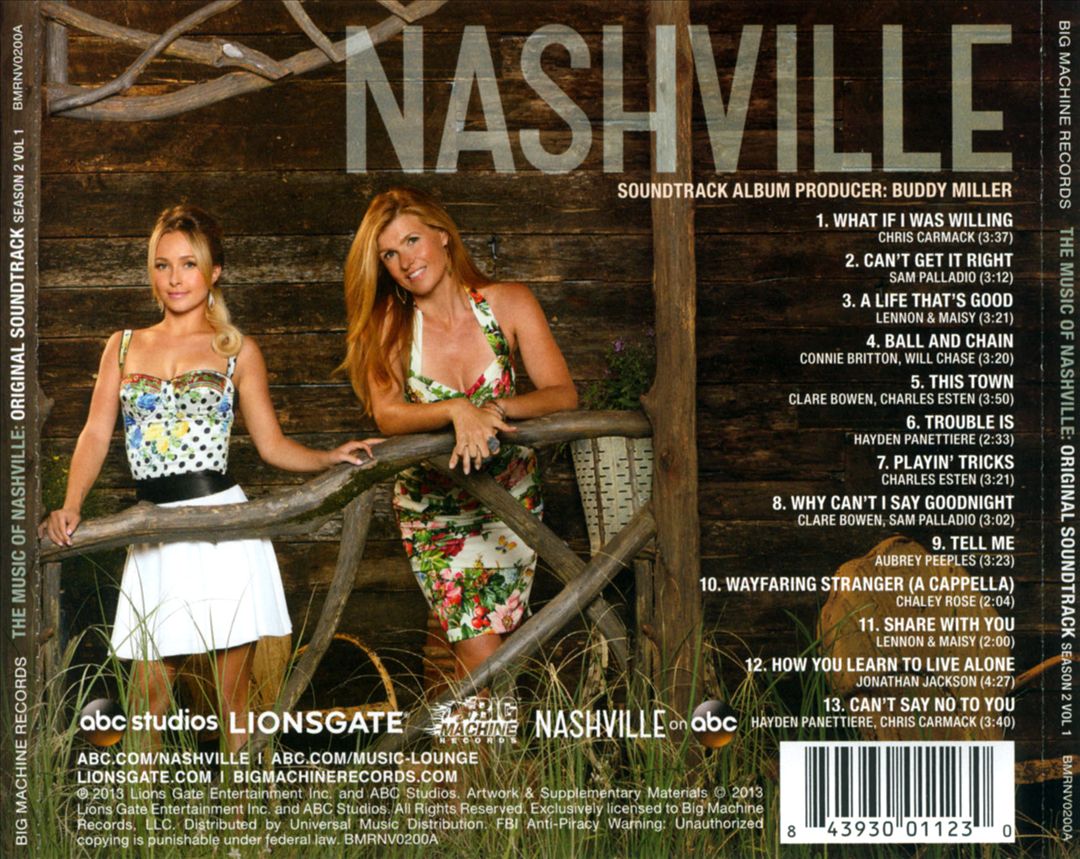 Music of Nashville: Season 2, Vol. 1 cover art