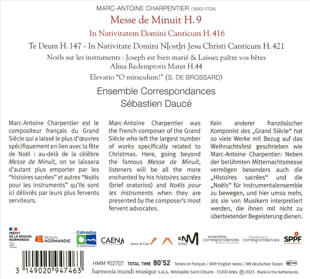 Marc-Antoine Charpentier: Messe de Minuit; In Nativitatem Domini Canticum cover art