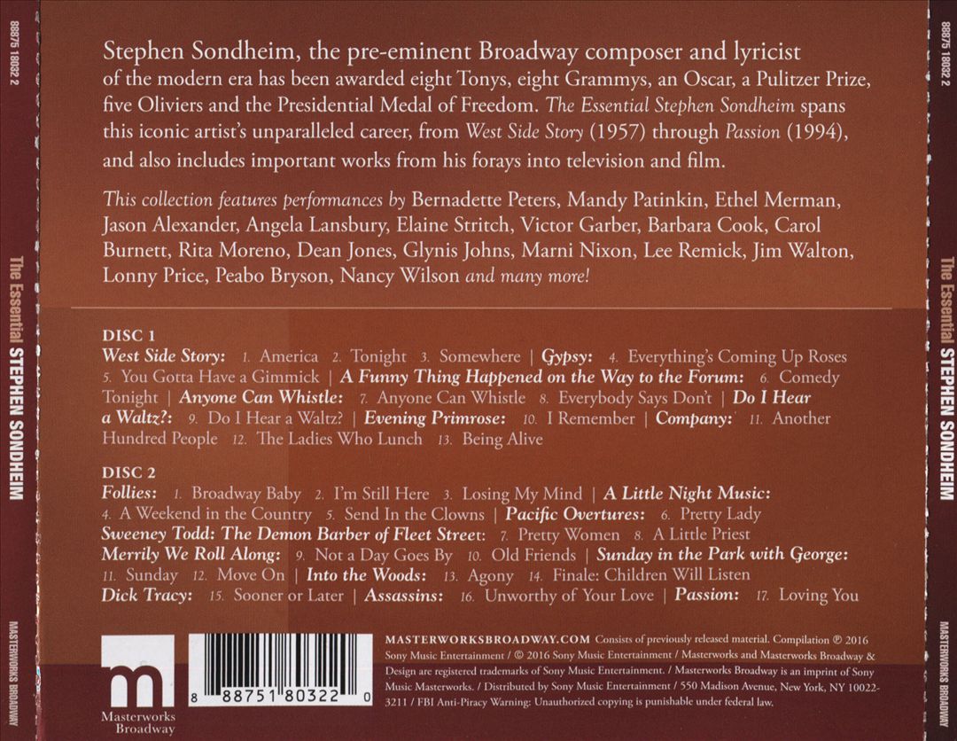 Essential Stephen Sondheim cover art